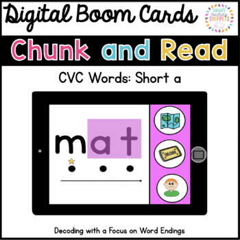 Preview of CVC Decoding with Word Families: Short a Boom Cards