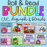 Roll and Read Bundle for CVC Words, Digraphs, and Blends