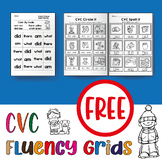 CVC Fluency Grids for Phonics Practice - Science of Readin