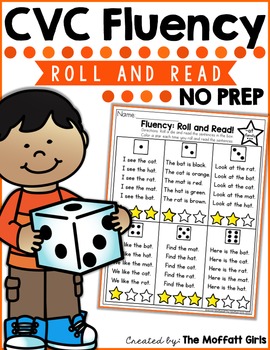 Preview of CVC Fluency: Roll and Read