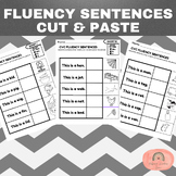 CVC Fluency Sentence Cut & Paste