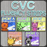 CVC Fluency Strips Bundle | Distance Learning