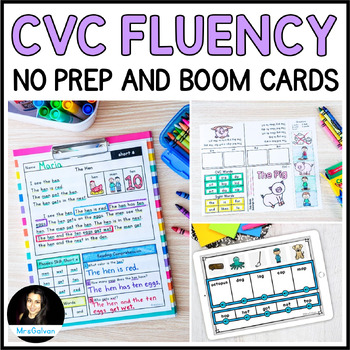 Preview of CVC Fluency with Reading Comprehension and Phonics