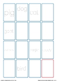 CVC Handwriting Bingo Animal Game