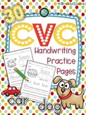CVC Handwriting Practice Pages