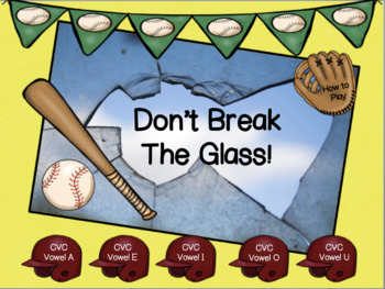 Preview of CVC Interactive Powerpoint Game! Don't Break The Glass!