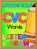 LISTEN AND DRAW CVC Words Listening Comprehension