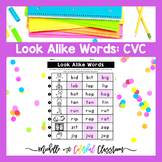CVC Look Alike Words - Printables