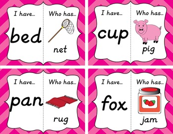 CVC Loop Game - I have...Who has by Class of Creativity | TPT