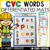CVC Word Work Mats | Literacy Center, Magnetic Letters