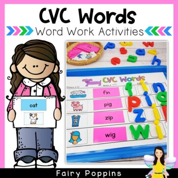 Preview of CVC Magnetic Letter Phonemic Awareness Activities | Word Work