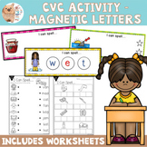 CVC Magnetic Word Mats and No-Prep Printables Worksheets