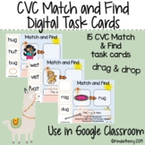 CVC Match and Find Digital Task Cards {Distance Learning G