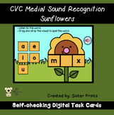CVC Medial Sound Recognition Sunflowers
