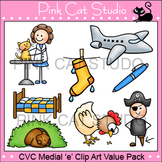 Middle 'e' CVC Clip Art Value Pack - Personal or Commercial Use
