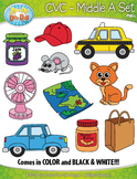 CVC Middle A Words Clipart {Zip-A-Dee-Doo-Dah Designs}