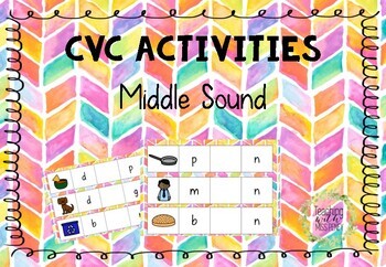 Preview of CVC Middle Sound Literacy Stations