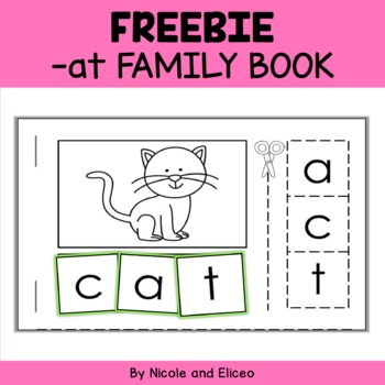 Preview of FREE Word Family Interactive CVC Word Mini Book