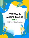 CVC Missing Sounds Phonics Worksheets Set 3