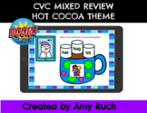 Digital Boom Cards: CVC Mixed Review Hot Cocoa Theme