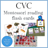 CVC Montessori reading  flash cards