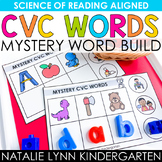 CVC Mystery Words Build and Cover Science of Reading Liter