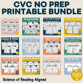 CVC No Prep Printables Bundle