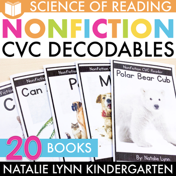 Preview of CVC Nonfiction Decodable Readers Science of Reading Aligned Decodables Books