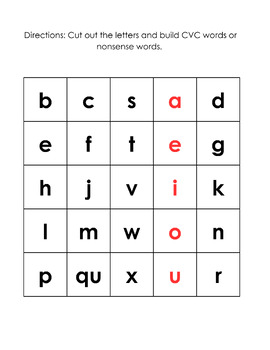 Preview of CVC & Nonsense Word Fluency