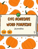 CVC Nonsense Word Pumpkins