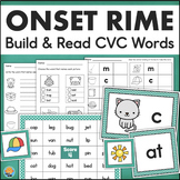 CVC Words Onset & Rime Phonics Game Word Building Activiti