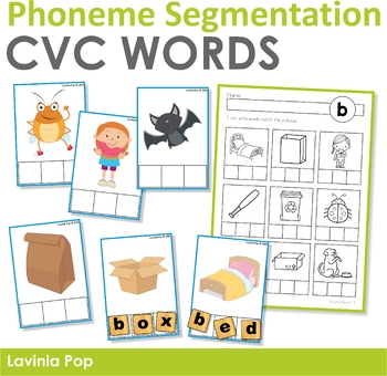 Preview of CVC Phoneme Segmentation Cards