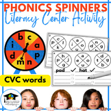 CVC Phonic Spinner-Literacy Center Activity