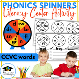 CCVC Phonic Spinner-Literacy Center Activity