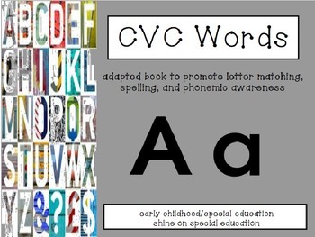 Preview of CVC Phonics-Adapted Book/File Folder