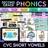 Short Vowels CVC Phonics Activities, Centers, Passages & P