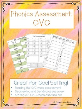 Preview of Updated: CVC Phonics Assessment (Distance learning)