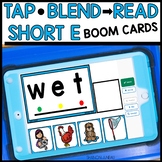 Blending CVC Words Phonics Boom Cards Games Short E Orthog