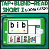 Blending CVC Words Phonics Boom Cards Games Short I Orthog