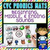 CVC Phonics Mats Beginning, Middle, & Ending Sounds