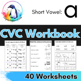 CVC Phonics Workbook | Short a Vowel Sound PRINTABLE | ESL