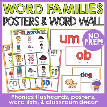 Preview of CVC Picture Cards and Phonics Bulletin Board Posters for Pre K to Kindergarten