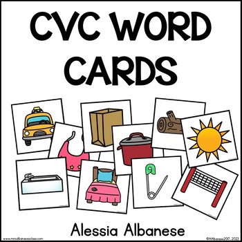 Preview of CVC Picture Cards {freebie!}