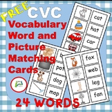 CVC Picture and Word Matching Cards