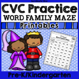 CVC Practice: Word Family Maze