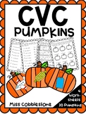 CVC Pumpkins - October / Fall Halloween Word Work ELA Cent
