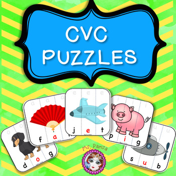 CVC Puzzles by Ms Parisa | Teachers Pay Teachers