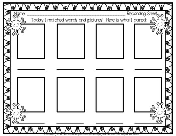 Winter CVC Puzzles by Jennifer Drake | Teachers Pay Teachers