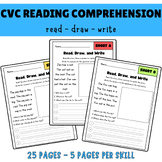 CVC Read, Draw, Write Worksheets