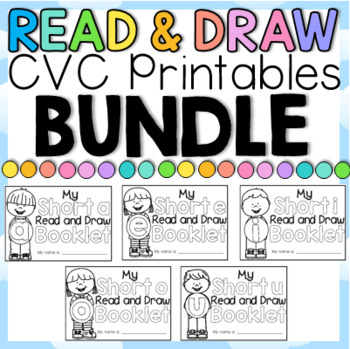 Preview of CVC Read and Draw BUNDLE